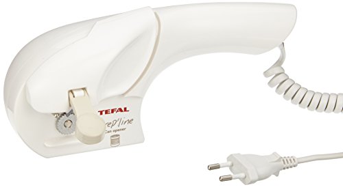 Tefal Prep'Line 853531 Abrelatas Eléctrico, 20 W, Plástico, Blanco