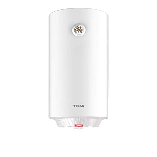 Teka | Termo eléctrico de 80 litros | EWH 80 C | Consumo medio para 2-4 personas | Tanque esmaltado Zafire | Color Blanco