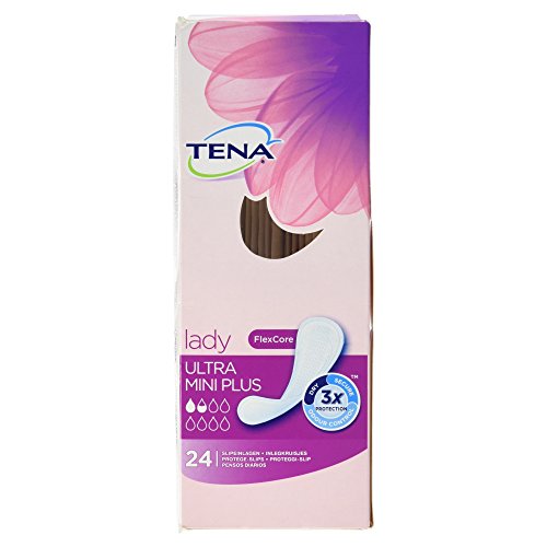 TENA Lady Ultra Mini Plus Compresas para incontinencia muy ligera (24 capas)