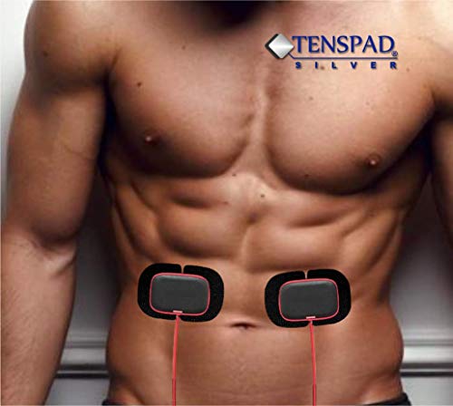 TENSPAD SILVER Set 4 Electrodos Dobles para aparatos Sport-Elec (Free Action, Global Stim, Farmastim, MultisportPro)