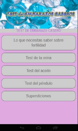 Test de Embarazo Caseros