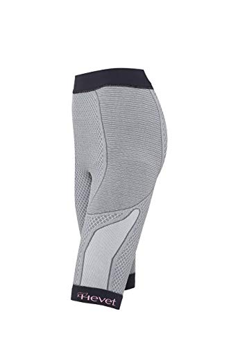 Teyder 924PT-182-S/M - Hevet Shapecell Sport Pantalón Short Reductor, Pequeño/Mediano Gris/Negro