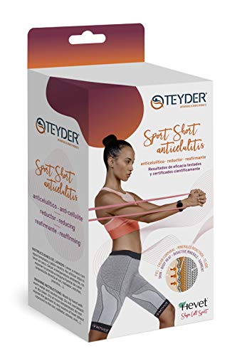 Teyder 925PT-182-L/XL - Hevet Shapecell Sport Pantalones De Cuerpo Reductores, Grande/X-Grande Gris/Negro