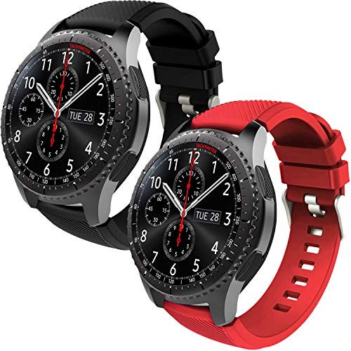 Th-some Correa para Samsung Gear S3 Frontier - Pulsera de Silicona para Galaxy Watch 46mm, Banda de Reloj de Silicona Suave Deportiva Pulsera de Repuesto para Galaxy Watch 46mm/ Gear S3/ Gear S4