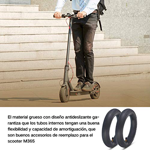 Th-some Interior de Scooter Eléctrico Xiaomi M365-2 Pcs Neumáticos Interiores de Patinete - Neumático Scooter Rueda Cámara de Aire Compatible Xiaomi M365 con 2 Palanca de llanta