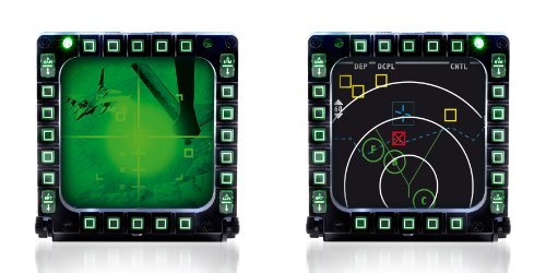 Thrustmaster MFD COUGAR - Paneles - PC - Pack de 2 USB Cockpit Panels multifuncionales, réplicas del MFD del F-16 de la U.S. Air Force