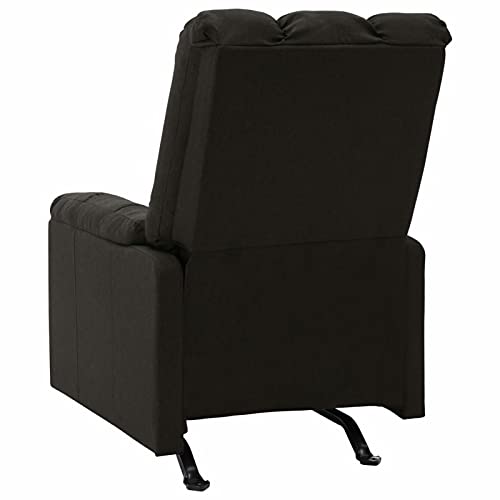 Tidyard Sillón de Masaje Reclinable Sillón Relax Masaje Sillón Reclinable Butaca Sillón de Masaje de Tela Negro