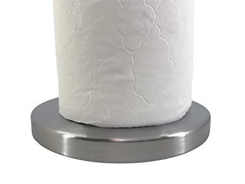 Tienda Eurasia® Portarrollos de pie 2 en 1 para baño, Porta Rollos Papel Higienico, Acero Inoxidable Brillante, 17 X 21 X 55 cm