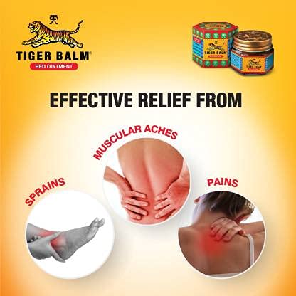 Tiger Balm, bálsamo rojo de 19,4 gr