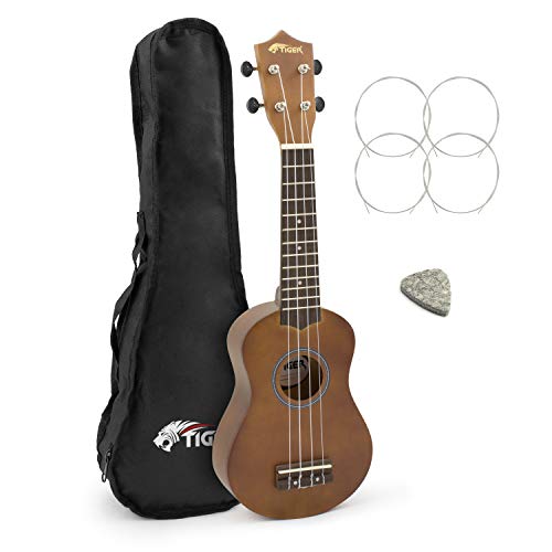 Tiger UKE12-NT - Ukelele Soprano para Principiante s con Estuche