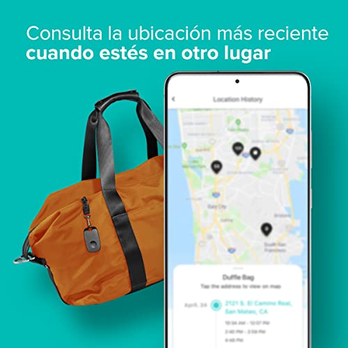 Tile Pro (2022) buscador de objetos Bluetooth, Pack de 1, Radio de búsqueda 120m, batería 1 año, compatible con Alexa, Google Smart Home, iOS, Android, Busca llaves, mandos a distancia y más, negro