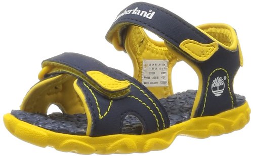 Timberland SPLSHTWN 2STRPSNDLGR - Sandalias Deportivas de material sintético infantil, azul - Bleu (Blue), 1 UK