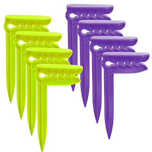 TIMESETL 8 PCS Clips de Toallas de Playa - Pinzas para Toallas para Sujetar - Ideal para la Playa, Viajar, Acampar o Hacer un Picnic