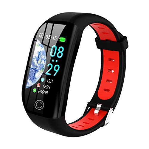 Tipmant Pulsera de Actividad, Reloj Inteligente Smartwatch Impermeable IP68 Pulsera Inteligentes con Pulsómetro Podómetro Calorías Pulsera Deporte para Android y iOS para Hombre Mujer Niños (Rojo)