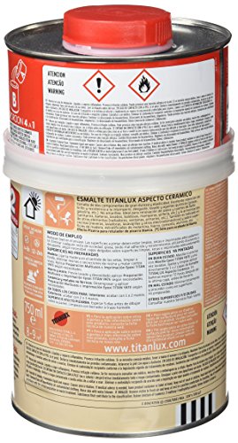 Titan 4200 - Esmalte ceramica Titanlux aspecto ceramico blanco brillante 750 ml