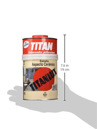 Titan 4200 - Esmalte ceramica Titanlux aspecto ceramico blanco brillante 750 ml