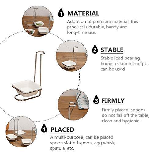 Titular de La Cucharón de Cerámica Resto de La Cuchara de Pie Soporte de Utensilio en Posición Vertical para La Cocina de La Cocina Contador Organizador Diseño Vertical