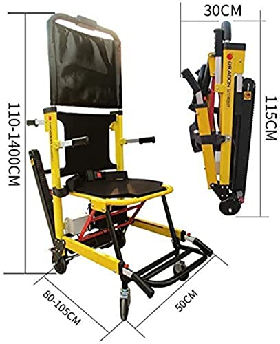 TKTTBD Silla De Ruedas Eléctrica para Subir Escaleras Máquina para Subir Escaleras Artefacto para Subir Escaleras, Escaleras Plegables hacia Arriba Y hacia Abajo Completamente Automáticas