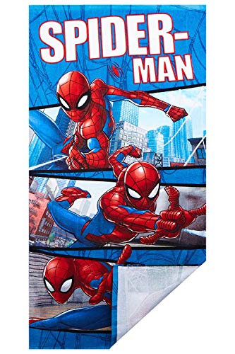 Toalla de playa Marvel Spider-Man toalla para niños diseños diferentes 70 x 140 cm, 100% algodón (Spider-Man Moon)