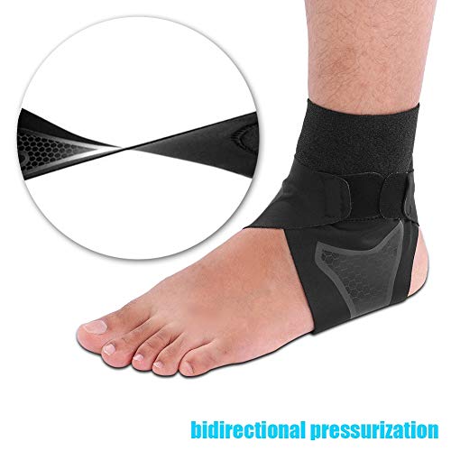 Tobilleras Deportivas Soporte de Tobillo ,Protección de Apoyo de Tobillo Ajustable Deportes Transpirable Compression Ankle Support Protector de Tobillo Futbol Baloncesto Ciclismo(Large-1 Par)