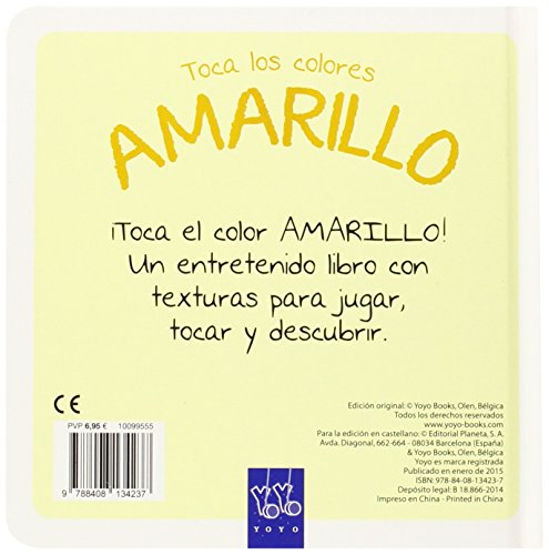 Toca los colores. Amarillo: Con texturas