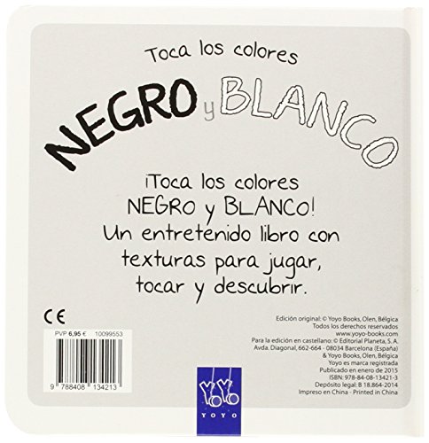 Toca los colores. Negro y blanco: Con texturas