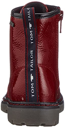 TOM TAILOR 9071602, Bota a la Altura de la Pantorrilla Niñas, Rojo, 30 EU