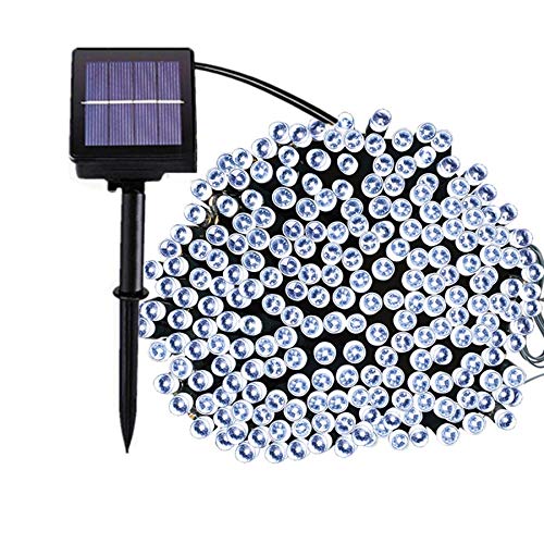 Tonglura Significado Cadena Luces solares 50M 100M Solar luz LED de Cadena Garland 8 Modos de jardín al Aire Libre Patio Party Yard Puerta del Patio Trasero Responsabilidad