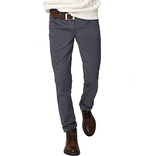 Toocool - Pantalones vaqueros para hombre acolchados con forro polar afelpado regular Fit H001 H833 Gris 42