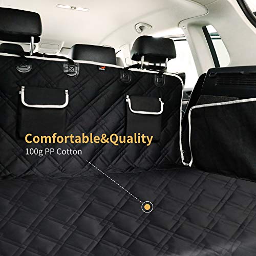 Toozey Protector Funda de Maletero de Coche Alfombrilla con protección Lateral - Universal Auto Maletero Manta para Perros - Impermeable & Antideslizante Esterilla Protectora Robusta, Negro