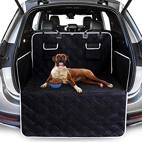 Toozey Protector Funda de Maletero de Coche Alfombrilla con protección Lateral - Universal Auto Maletero Manta para Perros - Impermeable & Antideslizante Esterilla Protectora Robusta, Negro