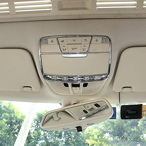 Top-Auto - Marco de luz Frontal de plástico ABS Cromado para decoración de Coche, Accesorios para Clase C W205 GLC X253 Clase E W213