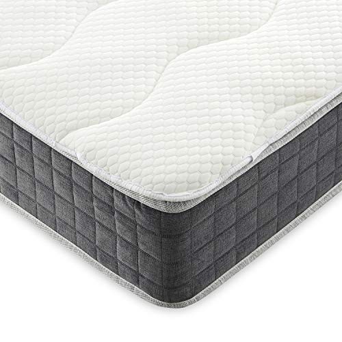 Topper Viscoelastico para Colchon. Sobrecolchon para Cama Transpirable. Cubre colchon viscoelastico Hipoalergenico Antiacaros Visco Memory Foam Aloe Vera. Blanco 150 x 200 x 3 cm