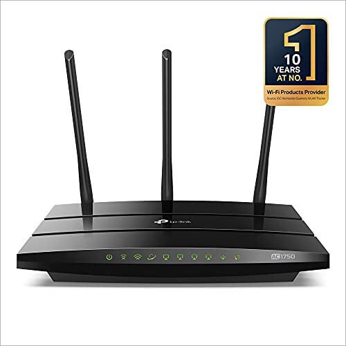 TP-Link AC1750 Archer C7 - Router Gigabit inalámbrico de doble banda, 2.4 GHz a 450 Mbps y 5 GHz a 1300 Mbps, Gigabit Puerto, USB 2.0, 3 antenas externas de doble banda