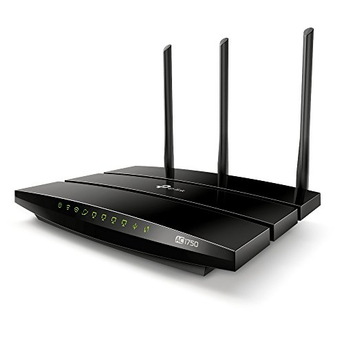 TP-Link AC1750 Archer C7 - Router Gigabit inalámbrico de doble banda, 2.4 GHz a 450 Mbps y 5 GHz a 1300 Mbps, Gigabit Puerto, USB 2.0, 3 antenas externas de doble banda