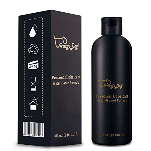 Tracy's Dog Lubricante Intimo a Base de Agua, 100% natural sin fragancia, colorantes ni agentes irritantes - 240 ml