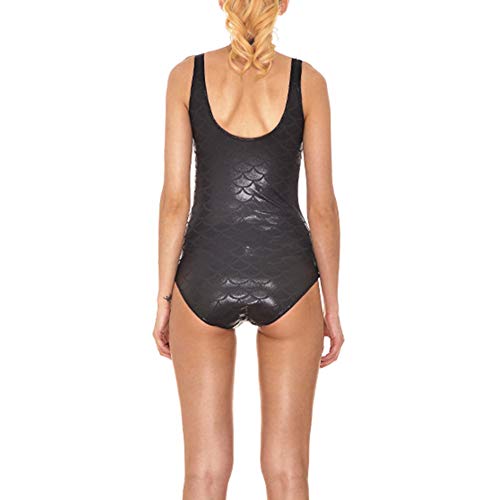 Traje De Baño para Mujer Báscula para Peces Triángulo Eslinga Una Pieza Traje para Practicar El Surf En La Piel De Verano para Mujeres Girl S (Color : Schwarz, Size : M)