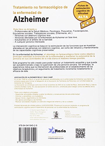 Tratamiento no farmacológico del alzheimer: programa de estimulación cognitiva San Rafael