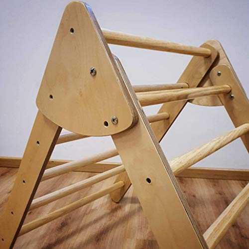 Triángulo- Escalera Pikler plegable. Fabricado en España.