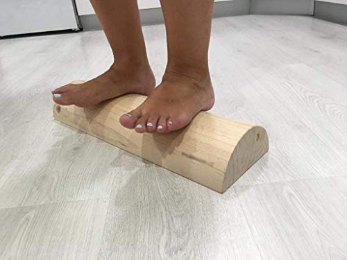 Tronco suelo pelvico , tronco propioceptivo de madera. Fábrica propia. 5p Wood Roller para hipopresivos, pilates, yoga. 5P. medidas oficiales 49,5 x 17 x7,5,