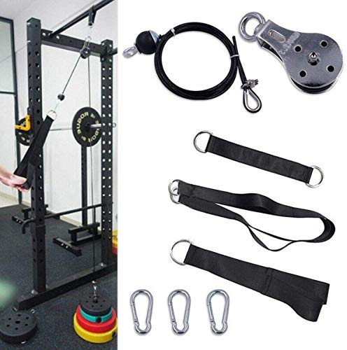 TsLolly Poleas de fitness, sistema de fijación para máquinas de cables, poleas para bricolaje, sistema de fuerza de brazo, equipo de entrenamiento