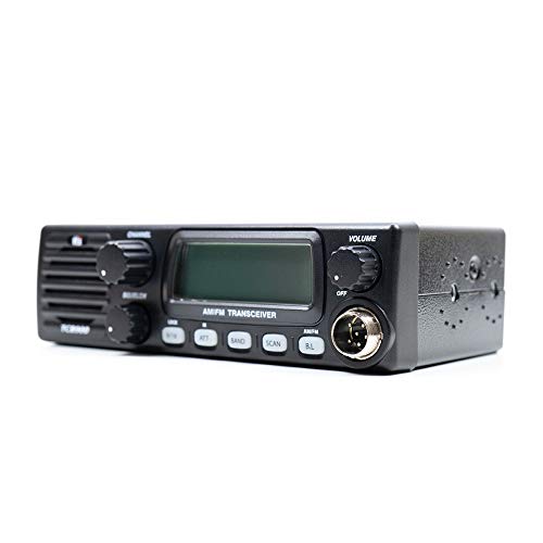 TTI-TCB Radio CB 900 Fuente de alimentación de 12-24 V con Altavoz Frontal, Am-FM, 12V-24V, 4W, Escaneo, ASQ, Bloqueo