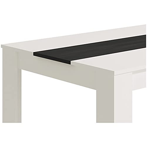 TUCO - Mesa de comedor salón o cocina, madera acabado en color roble blanco. Medidas: 135 cm (Largo) x 80,5 cm (Ancho) x 74,5 cm (Alto)