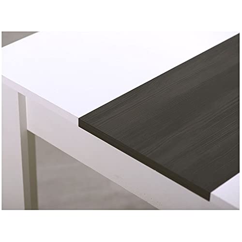 TUCO - Mesa de comedor salón o cocina, madera acabado en color roble blanco. Medidas: 135 cm (Largo) x 80,5 cm (Ancho) x 74,5 cm (Alto)