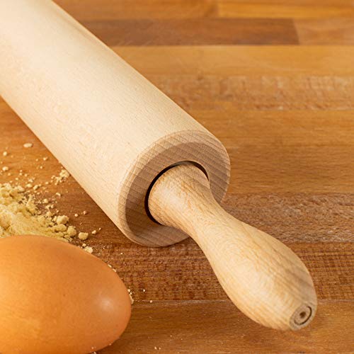 Tuuli Kitchen Rodillo de amasar Madera de Haya para cocina 44 x 5,5 cm