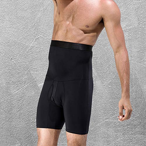 TXYFYP Hombre Reductora Pantalones, Hombre Adelgazante Sauna Pantalones Hot Sweat para Reductora Hombre, Faja Pantalón Faja Reductora Abdomen Cintura Alta Tummy Tuck - Negro, XL