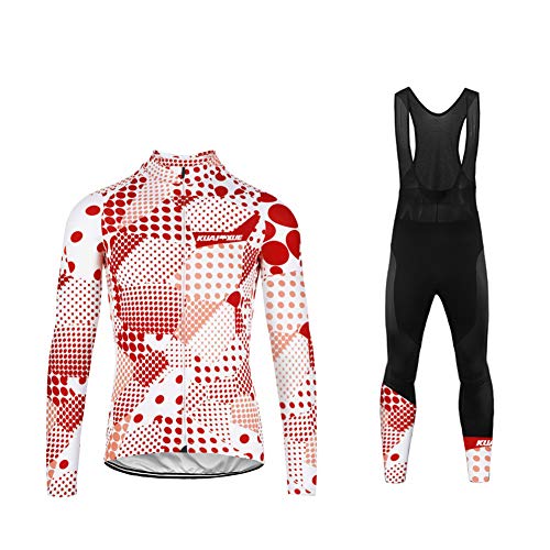 UGLY FROG Ciclismo Maillot Hombres Jersey + Pantalones Largos Culote Mangas Largas de Ciclismo Conjunto de Ropa Maillot para Deportes al Aire Libre Ciclo CXML05