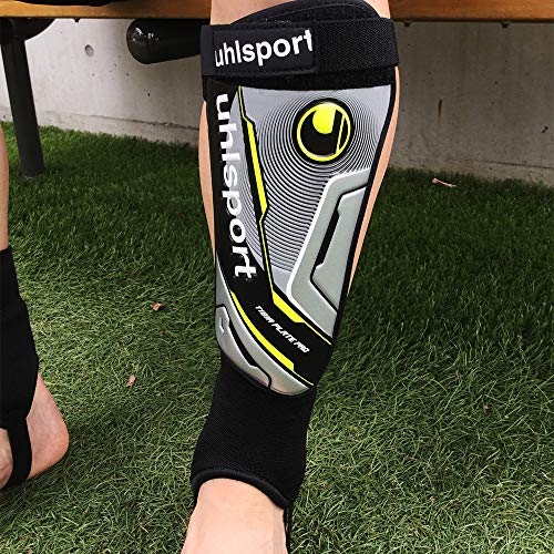 uhlsport Tibia Plate Pro espinilleras, Adultos Unisex, Negro, L