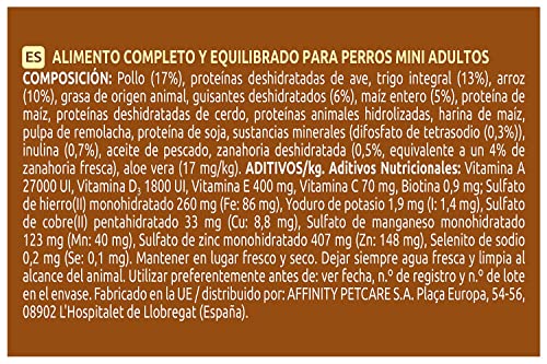 Ultima Pienso para Perros Mini con Pollo - Pack de 4 x 1.5 kg, Total: 6 kg