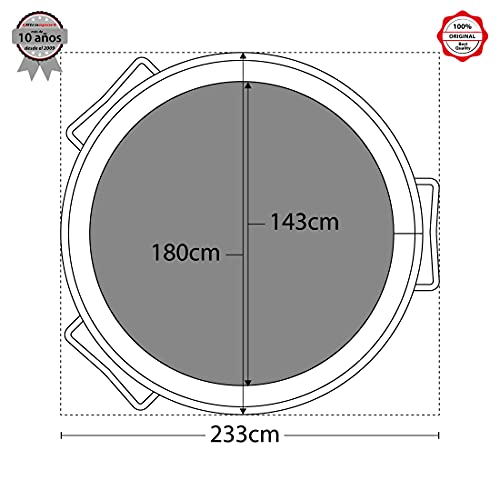 Ultrasport Cama elástica de Jardín, Set con Superficie de Salto, Red de Seguridad, Postes Acolchados y Cubierta del Borde, Resistente a la Intemperi, Unisex,Springs o sistema de cuerdas elástico